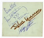 The Beatles 1963 Signed Album Page JSA, Caiazzo 