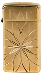 Elvis Presley Owned and Used "EAP" Initials Engraved Gold Lighter