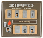 Elvis Presley Original Zippo Lighter Promotional Table Display 