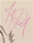 Michael Jackson Signed Original Donald Duck Drawing REAL COA