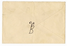 John Lennon Original Hand-Drawn “B” for “Beatles” on the Reverse of an Envelope Caiazzo Authenticated 