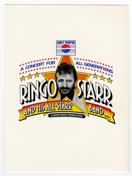 Ringo Starr and His All-Star Band Original Press Folder