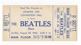 Beatles Original 1964 Steel Pier Atlantic City Convention Hall Concert Ticket