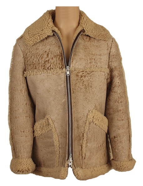 Elvis Presley Owned & Worn Suede Shearling Coat