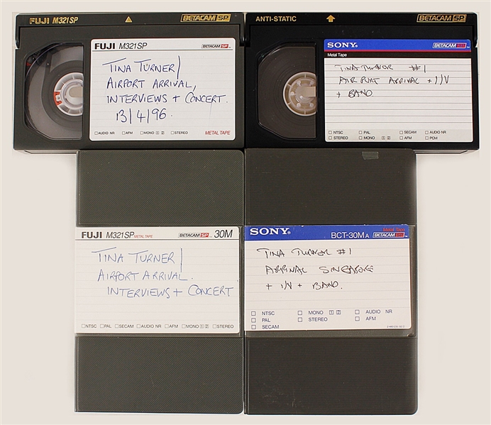 Tina Turner "Wildest Dreams Tour" Original Unreleased Concert Video Tapes(2)