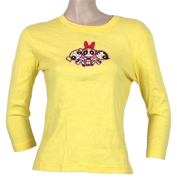 Carmen Electra Worn Yellow Power Puff Shirt