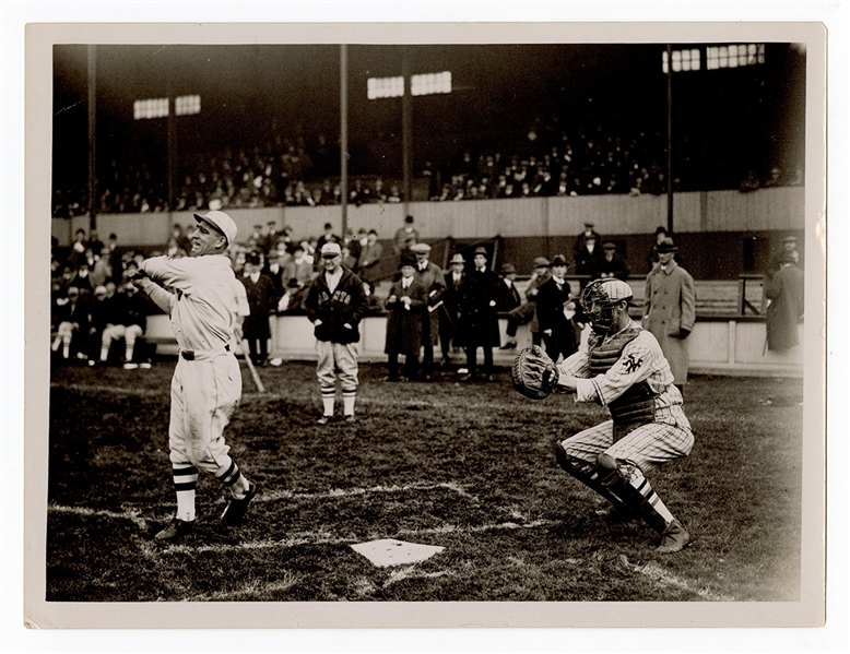 1924 US Baseball Tour Johnny Mostil and Hank Gowdy Photograph