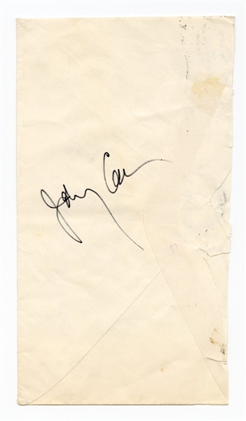 Johnny Cash Signed 1975 Envelope JSA