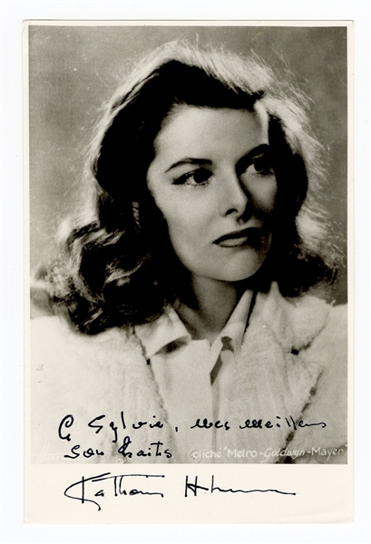 Katharine Hepburn Signed and Inscribed Photograph JSA