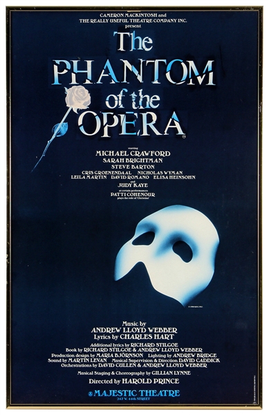 "The Phantom of the Opera" Broadway Show Poster