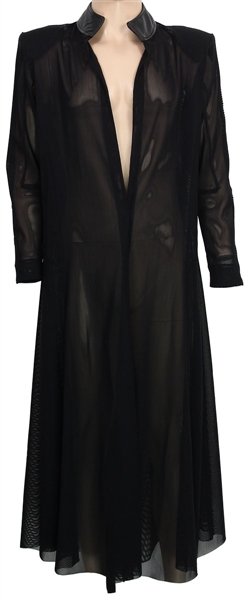 Ozzy Osbourne Stage Worn Custom Black Mesh Coat