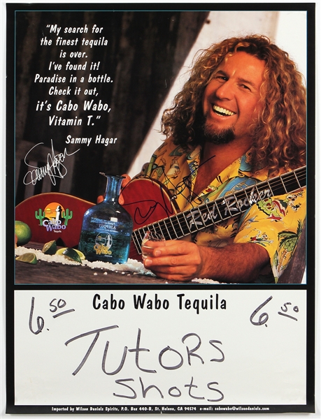 Sammy Hagar Signed Original “Cabo Wabo” Poster