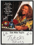 Sammy Hagar Signed Original “Cabo Wabo” Poster