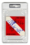 Van Halen Signed "Diver Down" C.D. Insert PSA