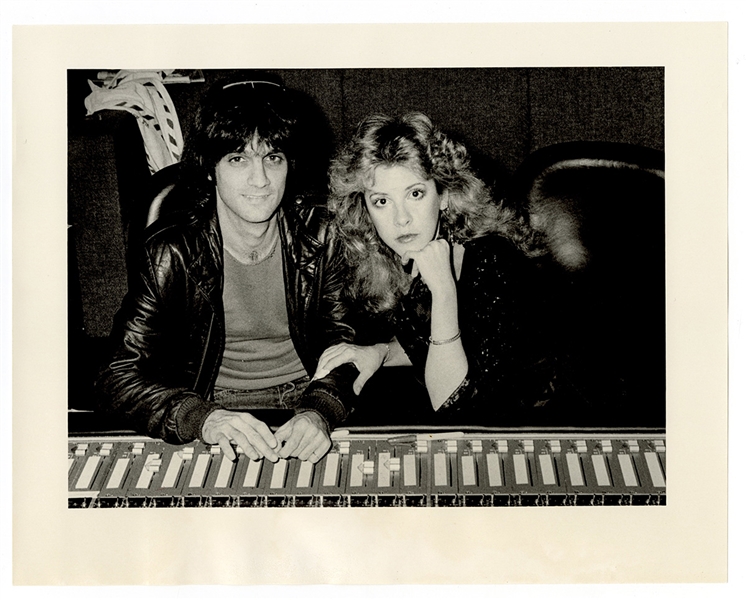 Stevie Nicks and Jimmy Iovine Original Herbert Worthington, III Stamped Photograph