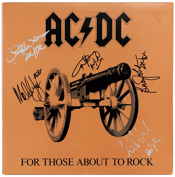 AC/DC Signed “For Those About to Rock” Album JSA 