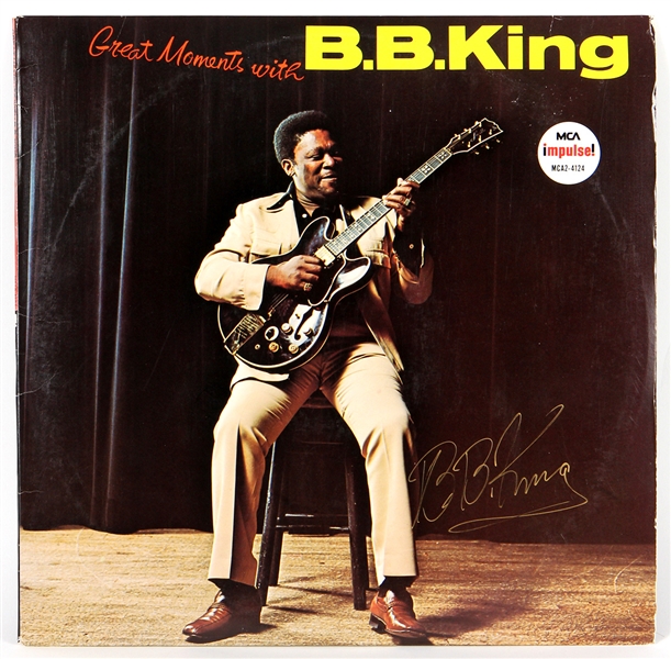 B.B. King Signed “Great Moments with B.B. King” Album  JSA