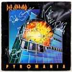 Def Leppard Signed “Pyromania” Album and Promotional Photographs JSA