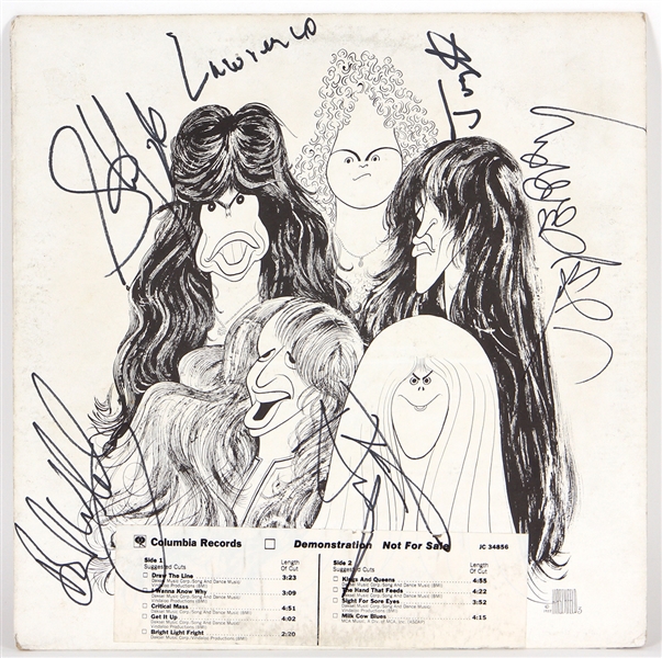 Aerosmith Signed “Draw The Line” Album JSA
