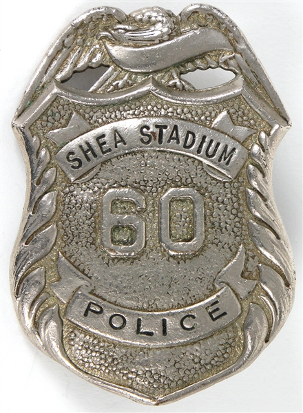 Shea Stadium Vintage Police Badge