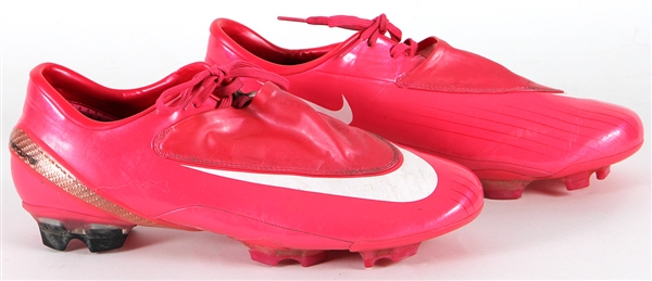 Cristiano Ronaldo Game Worn Pink Manchester United Cleats