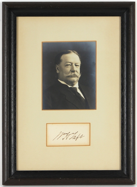 William Howard Taft Signed Cut JSA