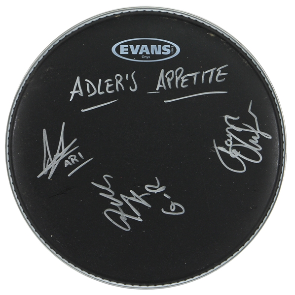 Adlers Appetite Steven Adler Stage Used and Signed Drumhead