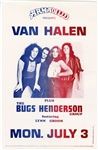 Van Halen Original 1978 Armadillo Concert Poster