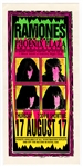 Ramones Original Mark Arminski Signed Silkscreen Concert Handbill