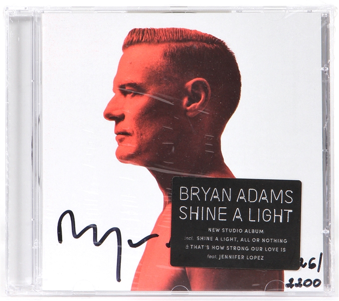 Bryan Adams Limited Edition Signed "Shine A Light" C.D. Sealed