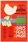 Woodstock Music Festival Original 1969 Concert Poster