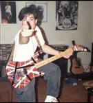 Eddie Van Halen Personally Owned, Signed and Heavily Stage Played Custom 1986 Kramer Striped Guitar