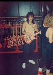 Eddie Van Halen Personally Owned, Signed and Heavily Stage Played Custom 1986 Kramer Striped Guitar
