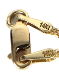 Elvis Presley Owned and Work 14kt Yellow Gold and Diamond Chai Pendant Necklace