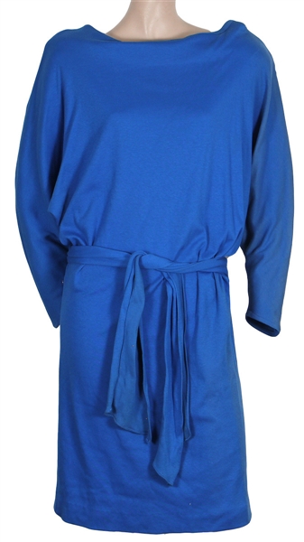 Whitney Houston Owned & Worn Royal Blue Dress