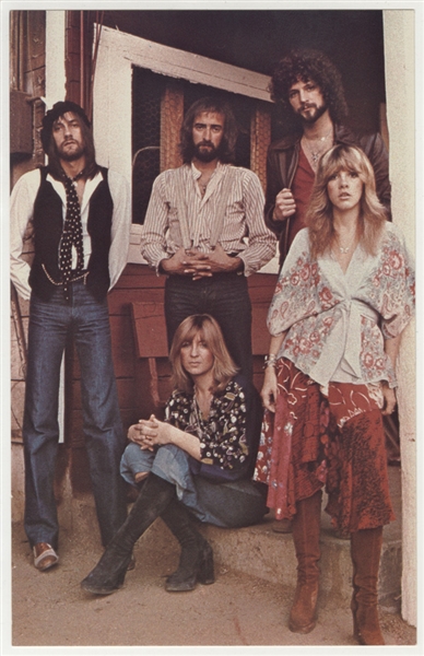 Fleetwood Mac Original Promotional Picture Card with Facsimile Signatures