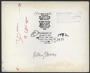 Rolling Stones Original Joe Sia Stamped Photograph