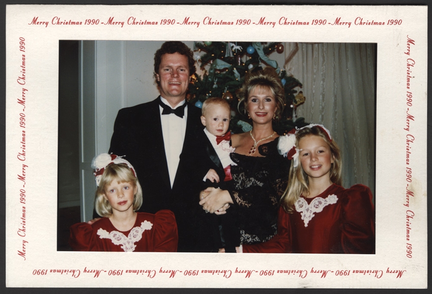 
Sammy Davis Jr. Owned Paris Hilton Family Original Photo Christmas Card
