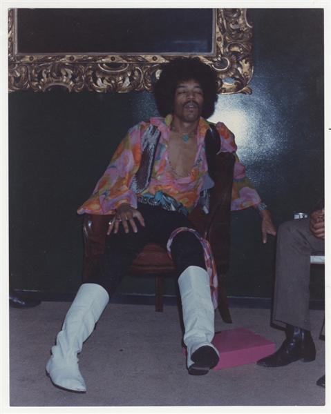 Jimi Hendrix Original Jeffrey Mayer Stamped Photograph