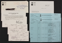 Jermaine Jackson's Original Personal Tax and ASCAP Financial Documents