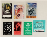 Collection of Original Rock & Roll Concert Backstage Passes