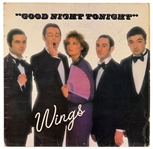 Paul McCartney and The Wings Twice-Signed “Goodnight Tonight” 12-Inch Single JSA & Frank Caiazzo Authenticated