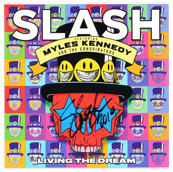 Slash Signed “Living the Dream” Album JSA
