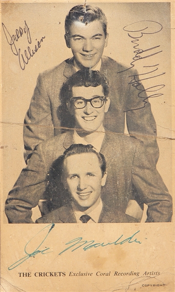 Buddy Holly and the Crickets Signed Promotional Photograph