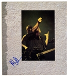 Rush Neil Peart Stage Used Drumsticks and Band Signed Tour Programs