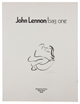 The Beatles John Lennon Signed “Bag One” "Frontispiece" Lithograph JSA