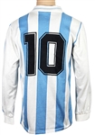 Diego Maradona 10/31/93 International Match Worn Jersey