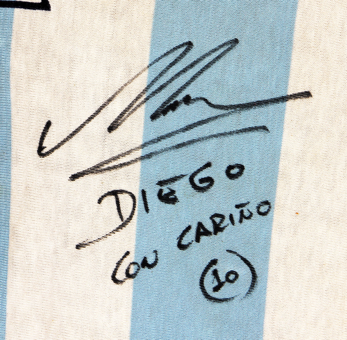 Lot Detail - Diego Maradona Historic Multiple Match Worn & Signed