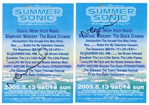 Oasis Noel Gallagher Signed Rare Japanese Flyers (4)