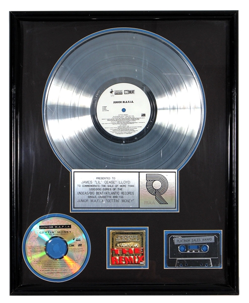 Junior M.A.F.I.A. "Gettin Money" Original R.I.A.A. Platinum Album Award (Notorious B.I.G.)